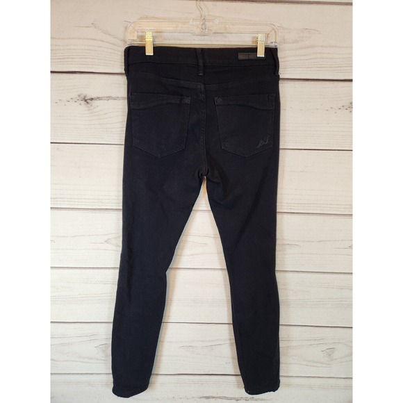 Express Jeans Women's Black Mid- Rise Distressed‎ Legging Jeans Size 4s - Picture 2 of 7